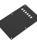 Black Six Hole Guitar Back Plate for Electric Guitars, Durable Plastic Rear Cover Plate Cavity Shield Replacement