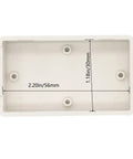 Interior view of 5Pcs Small Junction Boxes Set ABS Plastic Electrical Project Power Enclosures White 2.4 x 1.42 x 0.98 Inches