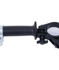Industrial Precision Drill Nibbler Attachment For ION Lithium Power Tools, drill handle with black rubber grip and metal fastener.