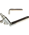 Heavy Duty Stainless Steel Broken Wire Extractor Kit To Yank Out Stripped Screws And Fix Damaged Taps At Home Plumbing Repairs With Adjustable Two Screw Design For Angle Valves Plus Silver Finish For Serious DIY Heroes, L-shaped angle