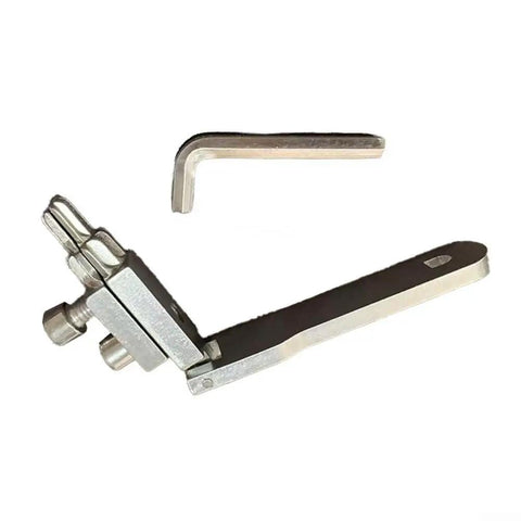 Heavy Duty Stainless Steel Broken Wire Extractor Kit To Yank Out Stripped Screws And Fix Damaged Taps At Home Plumbing Repairs With Adjustable Two Screw Design For Angle Valves Plus Silver Finish For Serious DIY Heroes, L-shaped angle