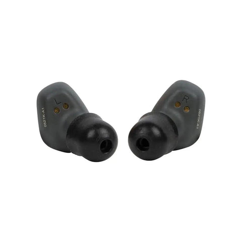 Close-up of Jobsite Bluetooth Earbuds With 28 dB Noise Reduction Memory Foam Tips For Comfort Wireless Hearing Protection