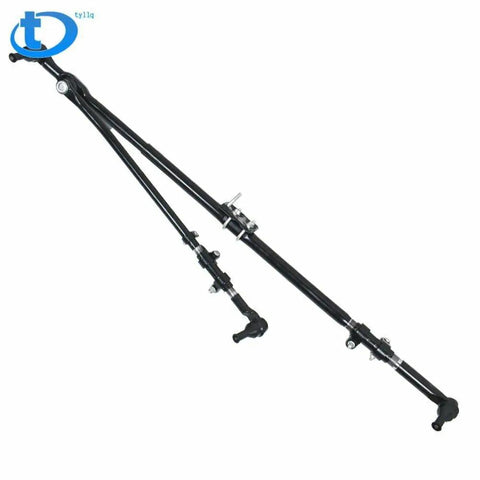 Heavy Duty Tie Rod End And Drag Link Steering Linkage Kit For Dodge Ram 1500 2500 3500 Trucks, black steel construction, designed for durability.