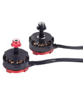 2300KV Brushless Motors With 20A And 30A ESCs For FPV Drones And Quadcopters, 2205 Size, red and black motor pairing