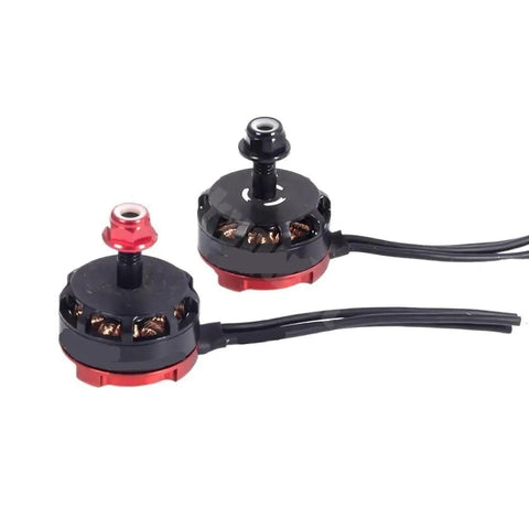 2300KV Brushless Motors With 20A And 30A ESCs For FPV Drones And Quadcopters, 2205 Size, red and black motor pairing