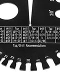 Wen ME210G metric/imperial thread-pitch multi-gauge, black metal with white markings