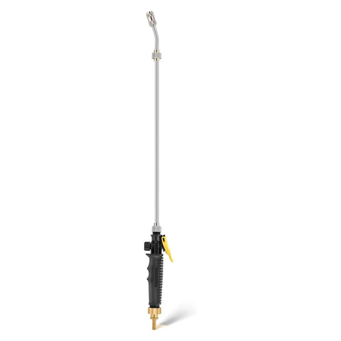 Stainless Steel Garden Sprayer Wand With Adjustable Nozzle 29 Inch Universal Three Eighths Inch Hose Fittings Turn Nozzle For Mist Or Jet Spray