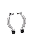 Close-up of two control arms from 10 Piece Control Arm With Ball Joint And Bushing Stabilizer Link Tie Rod Kit For BMW 5 Series And 6 Series F10 F11