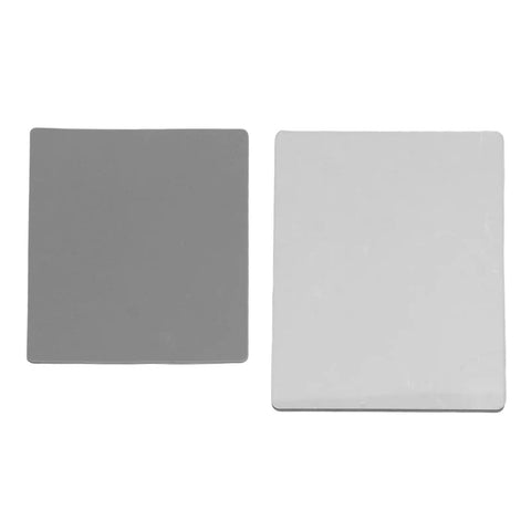 Embossing Mat Set For Die Cutting Machines, Polycarbonate Front Pad And Silicone Emboss Mat, 2-Piece Kit side by side view
