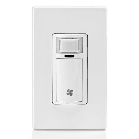 Front view of Plug and Play Humidity Sensor Switch For Bathroom Exhaust Fans No Fuss Auto On Off Ventilation And Moisture Control Easy Install
