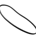 High Performance Replacement Drive Belt For JET JWL-1220 Wood Lathe, durable black poly v ribbed rubber design, ideal for heavy-duty use.