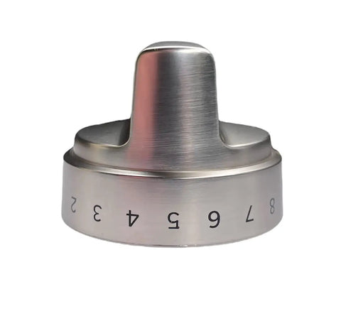 Stainless Steel Colored Stove Knob Replacement Set For Gas Ranges With D Shape Hole, Easy Install, Durable Reinforced Knobs With Numeric Markings, Fits Most 4 Burner Gas Stoves, Upgrades Your Kitchen With A Sleek Modern Look