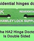 HA2 AB Residential Hinge Repair Kit includes HA2 tool, fits knuckles up to 0.515" and 0.465", USA made hinge doctor for home improvement