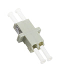 LC To LC Fiber Optic Coupler For Duplex Multimode Cables Connector Adapter Kit 100 Pack shown in close-up