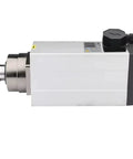 Side view of Beast Pro 9.0KW CNC Milling Spindle Motor with Square Air Cooled Design ER32 Chuck 18000 RPM Four Bearings