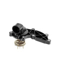 Heavy Duty Engine Coolant Thermostat Direct Swap Fix For Porsche Cayenne And Volkswagen Touareg Hella Smooth Temperature Control, black plastic with metal spring.