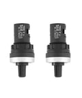 Two Pack Panel Mount 10K Potentiometer For VSD And VFD Rotary Variable Frequency Drive with rugged plastic housing and wear-resistant shaft.