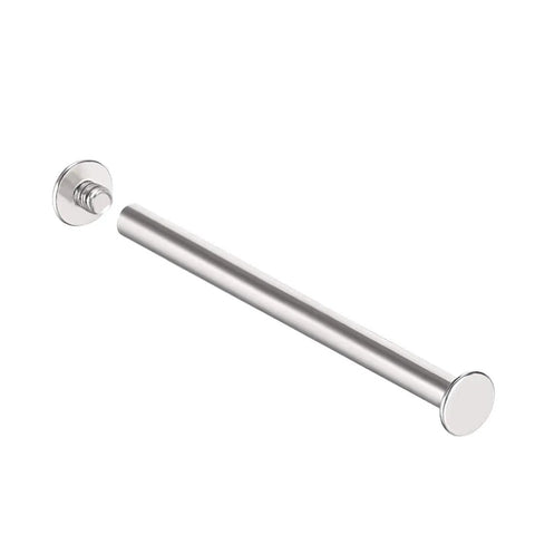 Heavy Duty Carbon Steel Screw Posts Fit 3/16 Inch 5mm Holes 10 Pack M4 Threaded Standoffs with round ends for craft use.