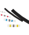 Super Cool 300 Piece Waterproof Heat Shrink Tube Set With Solder Seal Wire Terminals And Electrical Insulated Connectors For All Your Tough Repair Jobs In A Neat Storage Box Keep Your Gear Ready To Go, black heat shrink tubes and solder seal connectors
