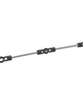 Beefed-Up Carburetor Linkage Lever For 50HP 60HP 70HP Outboard Motors, Corrosion-Resistant Stainless Steel And Plastic, Ergonomic Throttle Lever For Fatigue-Free Operation And Sharper Acceleration, Improves Response And Reduces Power Loss. Stainless steel linkage rod on white background