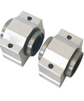 Zero Drag Linear Ball Bearing Slide Block Bushing For Cnc Machines One Piece Precision Guide with rubber seals, side view.