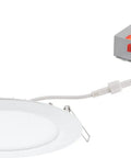 Top Shelf 6 Inch LED Recessed Downlights With Adjustable Color Temperature, Ultra Thin Slim Profile and connected driver.