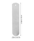 Two Pack Straight Sock Jigs Made From Aluminum For Heat Press Sublimation Printing, 17.7 x 3.3 in, warp-resistant, hanging hole visible