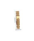 Solid Brass Hidden Barrel Hinges Set Of 25 Concealed Cylindrical Hinges for Jewelry and Wooden Boxes, side view measurement