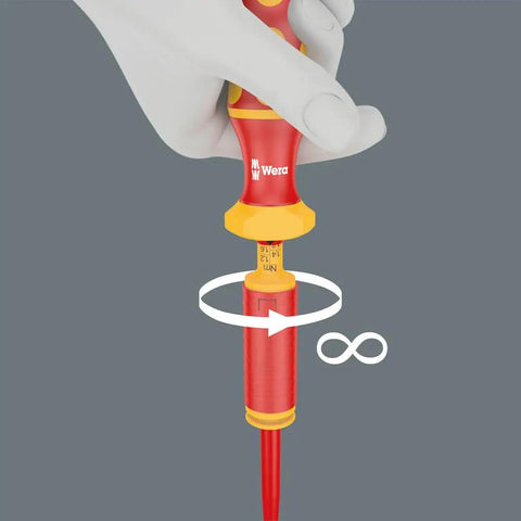 Series 7400 VDE Kraftform Adjustable Torque Handle 1.7-3.5 Nm With Audible And Perceivable Overload Signal in use