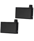 Pair Of 5-8mm Glass Pivot Door Hinges For Bookshelves Cabinets And Display Showcases In Brushed Matte Black Gold Finish