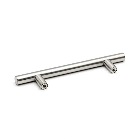 Brushed Nickel Cabinet Pulls 50 Pack Stainless Steel Drawer Handles Easy Install 4 Inch Center To Center Fits Six Point Four Inch Overall Length Cupboard Hardware 201SN