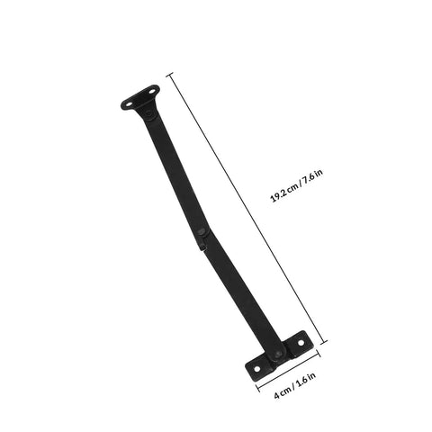 Set Of 2 Heavy Duty Iron Folding Hinge For Furniture And Cabinets Antique Black Lid Supports With measurement dimensions