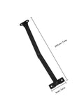 Two-Pack Iron Box Lid Support Hinges With Foldable Legs, Vintage Antique Style, 7.6-inch, tool-free removal, shown flat