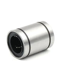 Linear motion bearing LMB16LUU, side view, stainless steel cylinder with black inner bore, Amazon automotive part