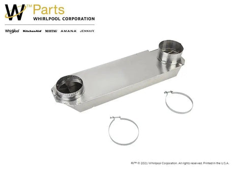 Genuine OEM Telescoping Dryer Vent Kit Aluminum Adjustable 18 To 29 Inches Heavy Duty Replacement Part with fittings shown