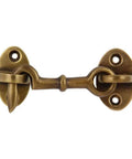 Set Of 2 Heavy Duty Brass Cabin Hooks With Two And Three Quarter Inch Latch For Cabin Doors Gates Windows Sash Locks Barn Doors And Latches