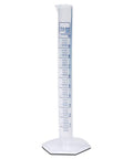 10ml Plastic Graduated Cylinder With 0.2ml Increments Printed Blue Graduations Single Metric Scale Polypropylene Lab Cylinder