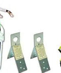 Bucket Of Safe Tie Roofers Kit With 2 Reusable Anchors, 25 Foot Vertical Lifeline Assembly, Universal HUV Harness shown.