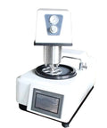 Straight Up Heavy Duty Metallographic Grinding And Polishing Machine With Smooth Variable Speed And 250Mm Prep Plate, showing detailed design and controls.