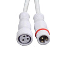 Heavy Duty IP65 Waterproof LED Connectors 5 Pair 3 Pin 22AWG Wiring Harness Cable showing two connectors with leads.