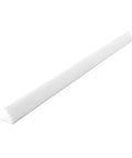 White Ceramic Sharpening File Set With Fine Grit, Versatile Triangular Shape, Great For Deburring Hardened Tools, Model 400F