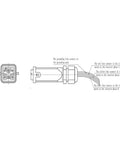 Diagram of wiring for 5.5KW CNC Spindle Motor Square Air Cooled Built For Heavy Milling ER3.2 Chuck 380V 600Hz 18000 RPM