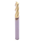 Workhorse High Performance Solid Carbide Square End Mill For Aluminum And Copper ZrN Coated 37 Degree Helix Three Flute Cutting