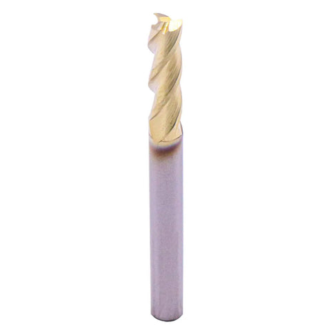 Workhorse High Performance Solid Carbide Square End Mill For Aluminum And Copper ZrN Coated 37 Degree Helix Three Flute Cutting