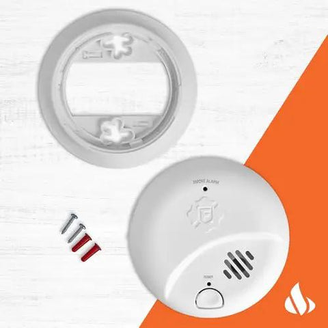 Smoke Alarm With 10 Year Sealed Battery And Test And Silence Button, Precision Detection To Cut False Cooking Alarms Model SMI110