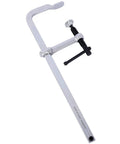 Heavy Duty F Clamp Set Featuring Drop Forged Steel Bar Clamps with swivel jaws and quick release handle, 12 inch length for woodworking.