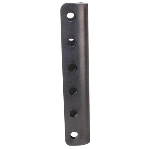 Dang Solid 3-1/2 Inch Vertical Channel For Trailer A Frame With Six Adjustable Pin Holes Weld On Gear Head Upgrade Plate side view.