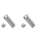 Silicone Tubing Clamps Shut Off Hose Clip With Adjustable Flow Control For Small Hoses And Wine Bottles, 2-pack in white