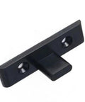Push In Panel Clips For Kitchen Plinths And Cabinet Mounting Quick Release Fasteners With Concealed Fixing, black ABS, close-up
