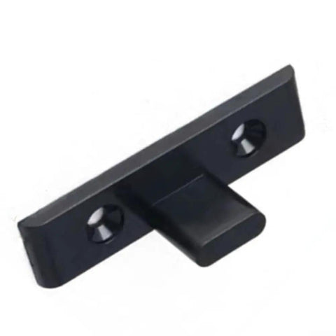 Push In Panel Clips For Kitchen Plinths And Cabinet Mounting Quick Release Fasteners With Concealed Fixing, black ABS, close-up